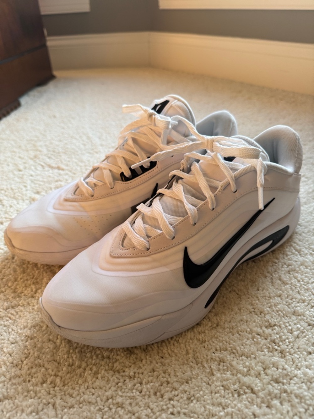 Mens Nike Aja Basketball shoes. Worn once on the court only.